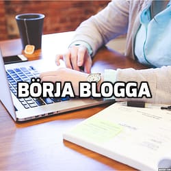 starta en blogg