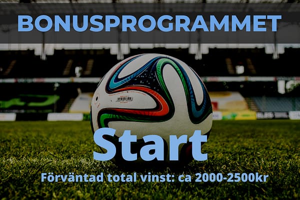 Bonusprogrammet: Start